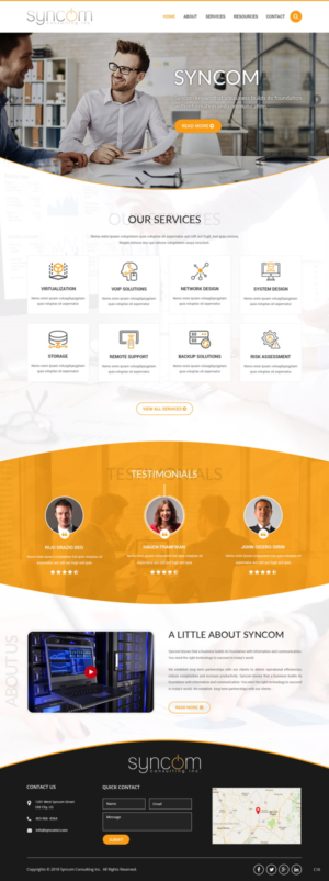 Web Design by pb for Syncom Consulting Inc. | Design: #18597001