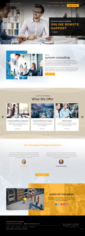 Web Design by pb for Syncom Consulting Inc. | Design: #18597006