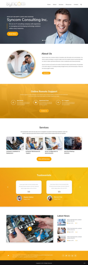 Web Design by pb for Syncom Consulting Inc. | Design: #18597010