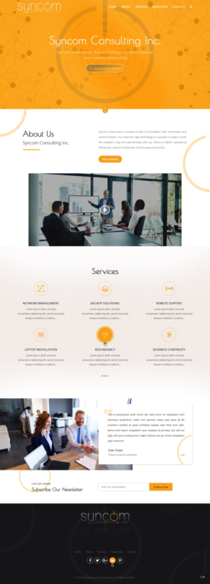 Web Design by pb for Syncom Consulting Inc. | Design: #18597014