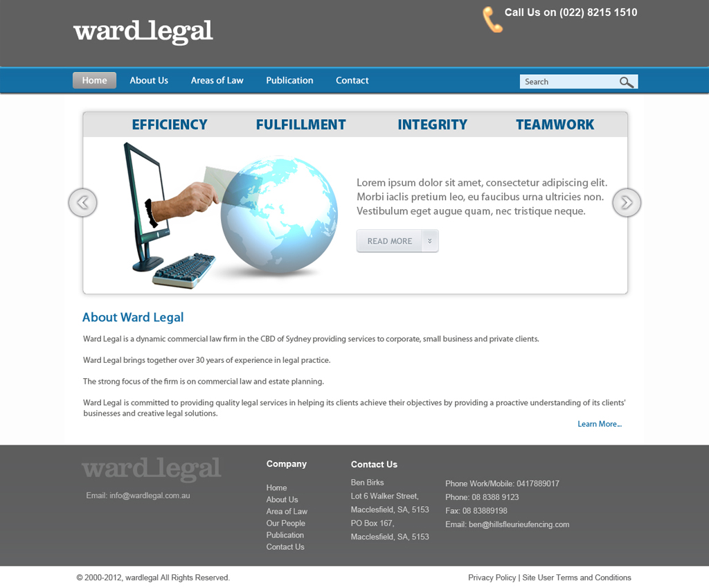 Web Design by pb for this project | Design #665056