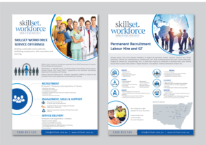 A4 Double Sided Recruitment Business Flyer | Design de Flyer par alex989
