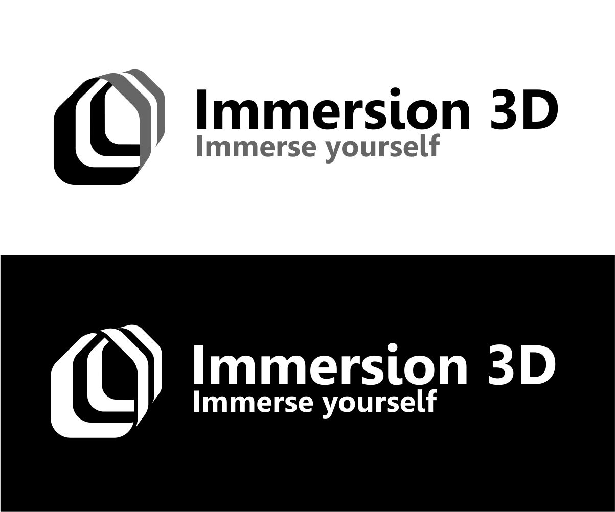 Logo Design by Ritme for Immersion 3D | Design #18617704