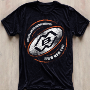 Construction equipment giveaway tshirt for contractors to wear. Rough & Tough.  | T-shirt Design by O_O NIZAL O_O