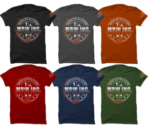 Construction equipment giveaway tshirt for contractors to wear. Rough & Tough. 