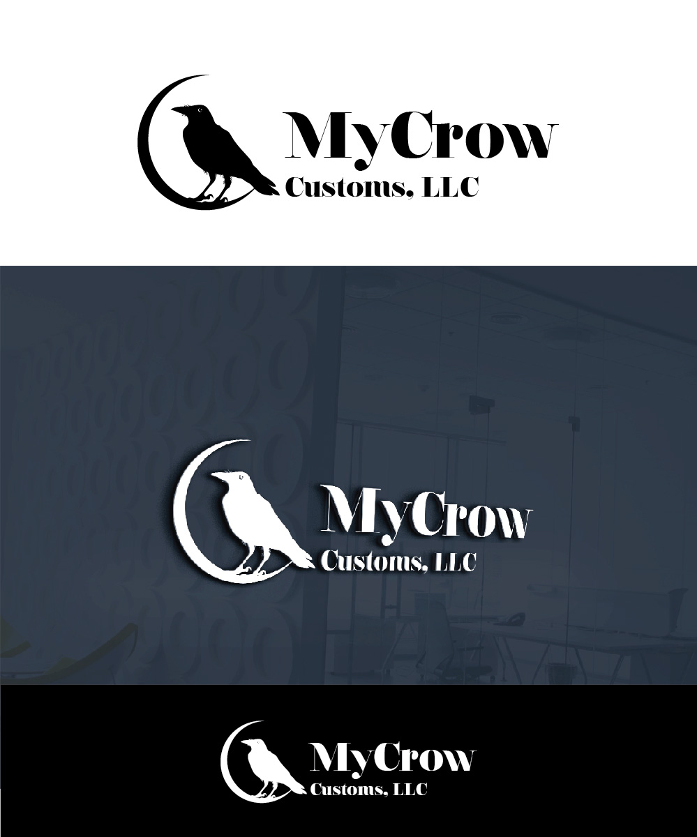 Logo Design by Isnah Logo for MyCrow Customs,LLC | Design #18601589