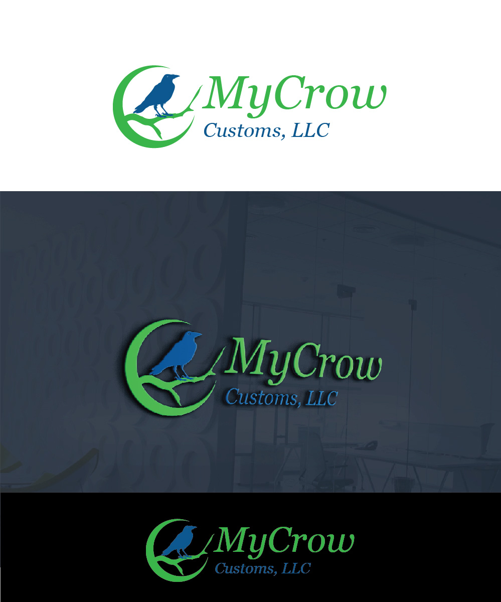 Logo Design by Isnah Logo for MyCrow Customs,LLC | Design #18611833