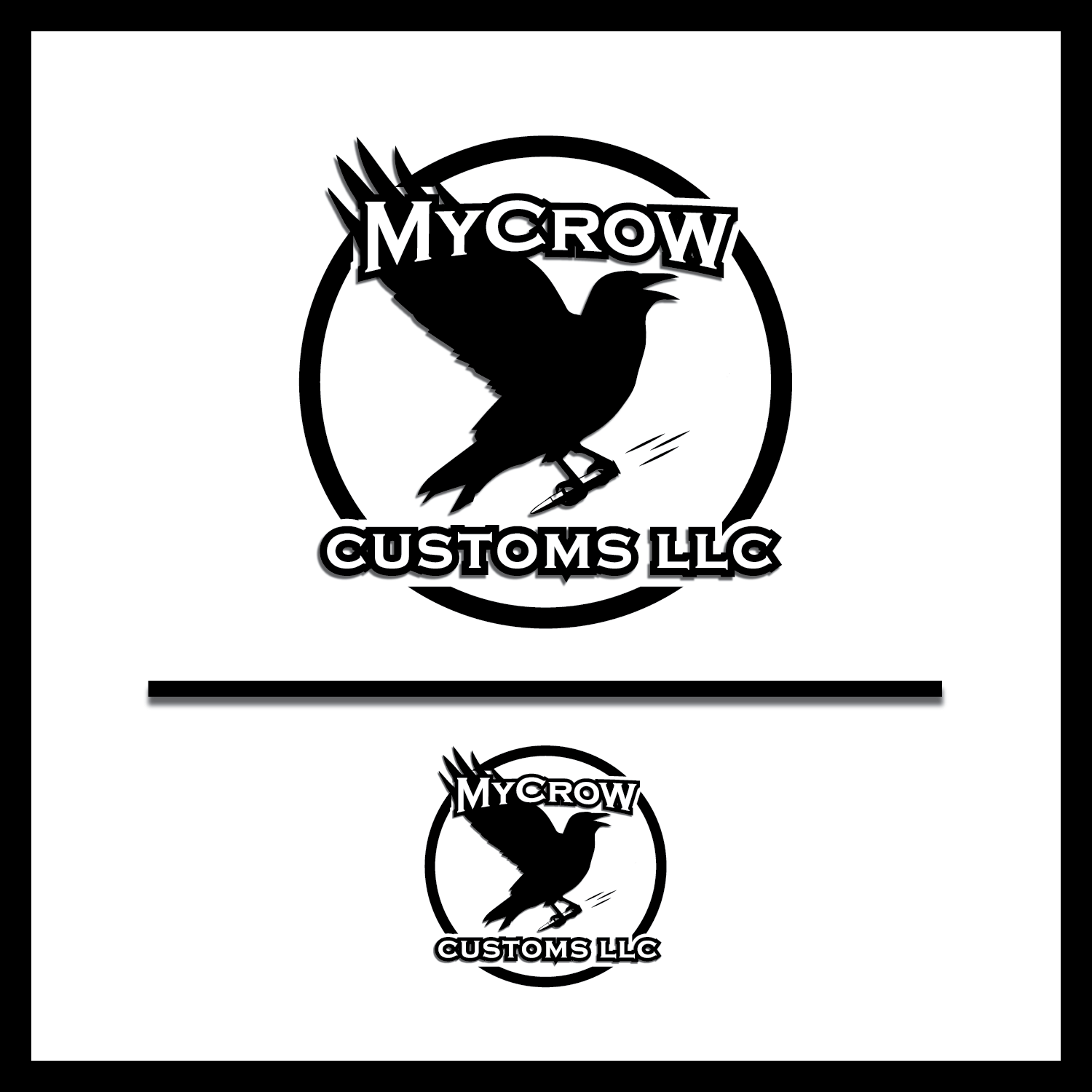Diseño de Logo por Lenora para MyCrow Customs,LLC | Diseño #18617628