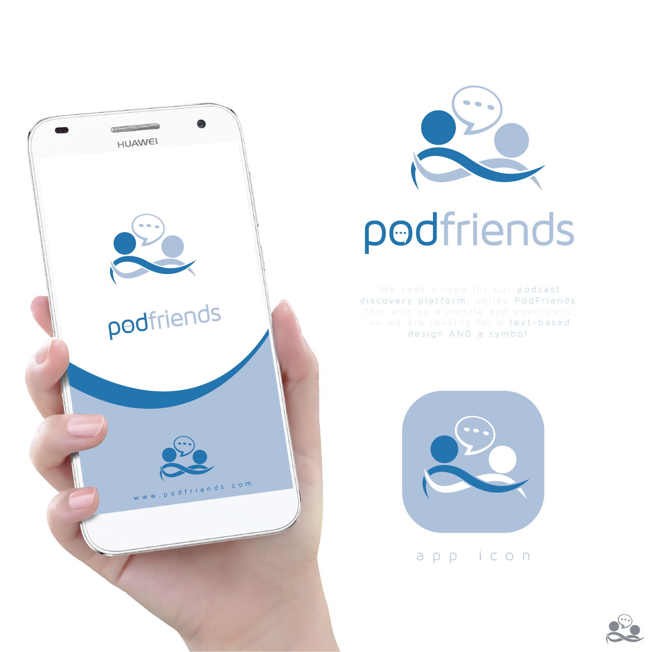 Logo Design by john garcia for PodFriends, Inc. | Design #18621012