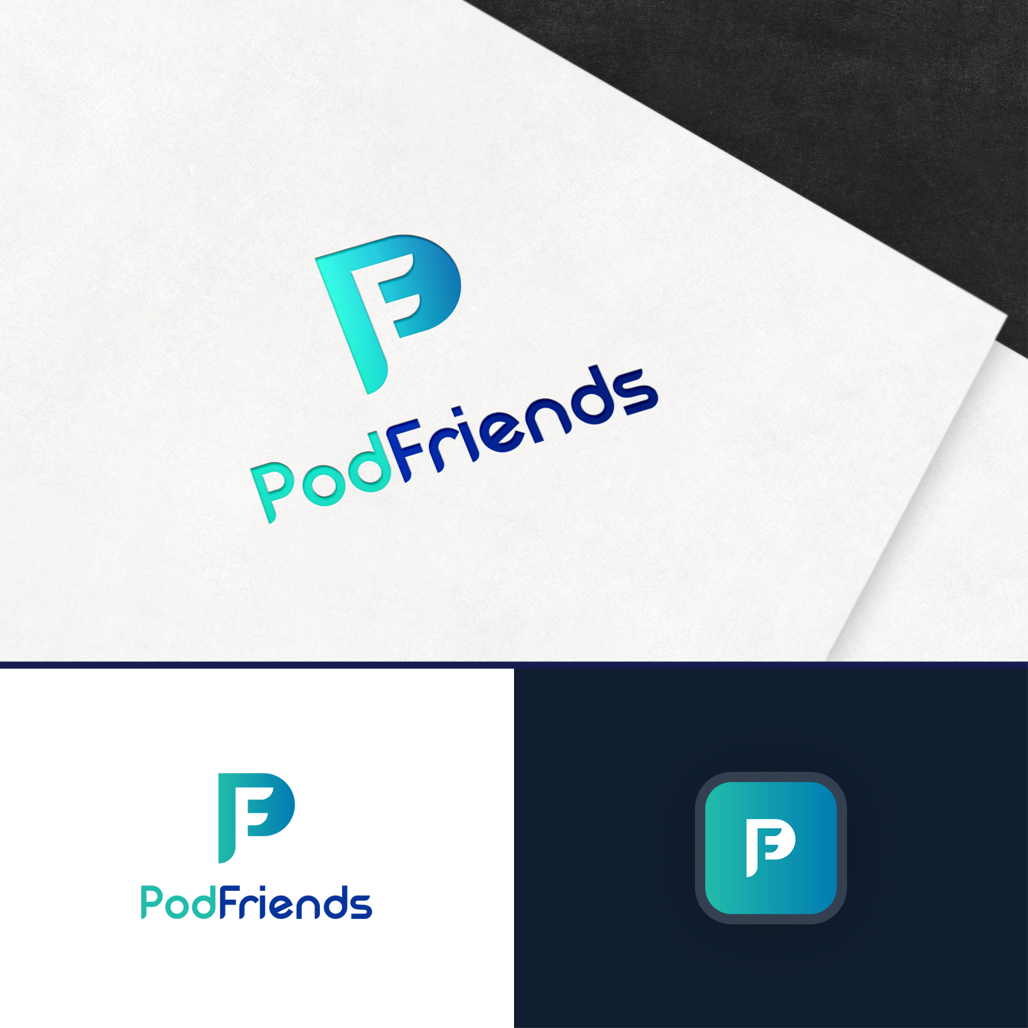 Diseño de Logo por M6G para PodFriends, Inc. | Diseño #18623557