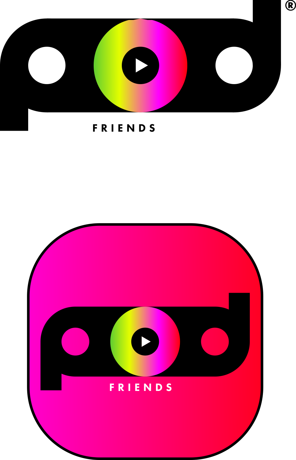 Diseño de Logo por PomStudio para PodFriends, Inc. | Diseño #18636536