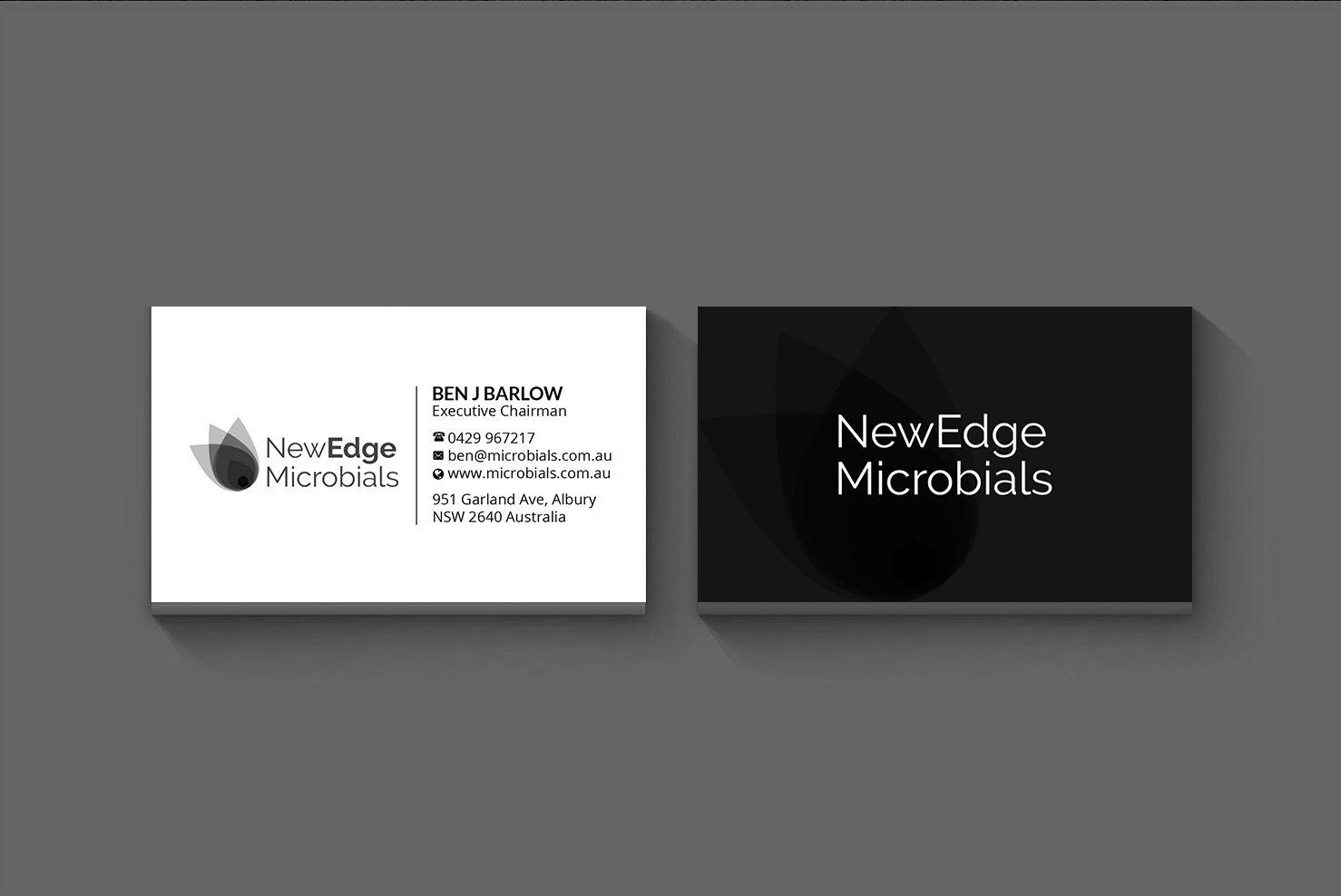 Business Card Design by Creations Box 2015 for New Edge Microbials | Design #18628094
