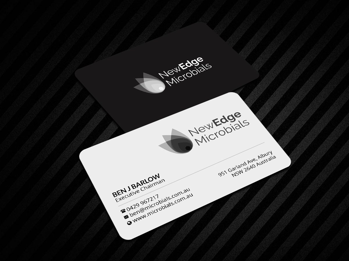 Business Card Design by Creations Box 2015 for New Edge Microbials | Design #18628096
