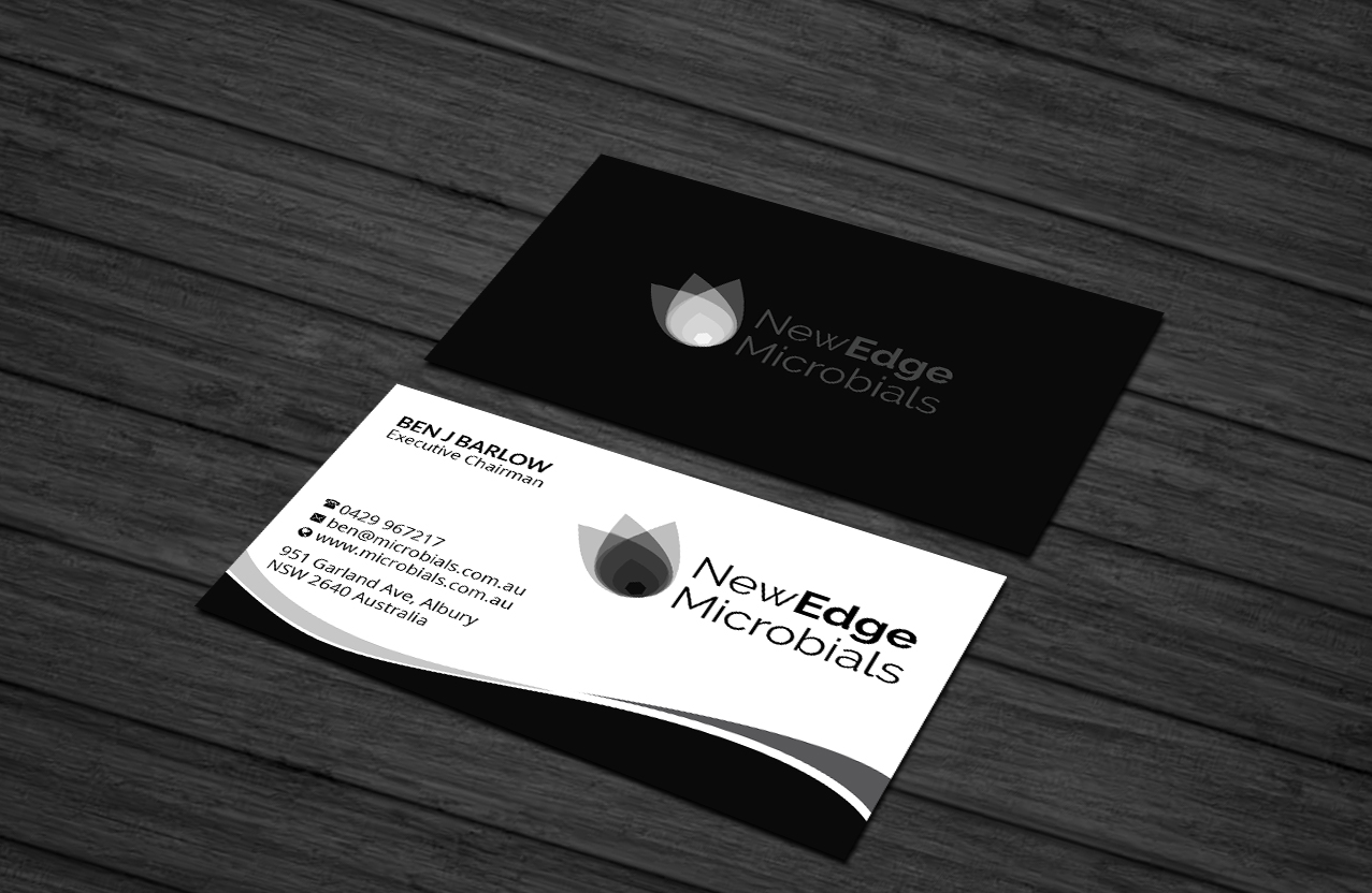 Business Card Design by Creations Box 2015 for New Edge Microbials | Design #18628118