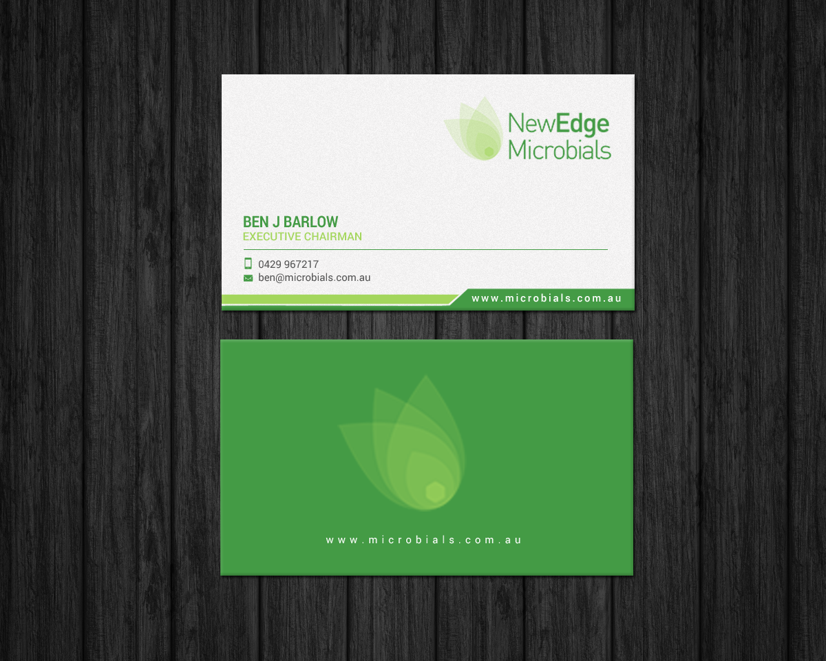 Business Card Design by chandrayaan.creative for New Edge Microbials | Design #18614063