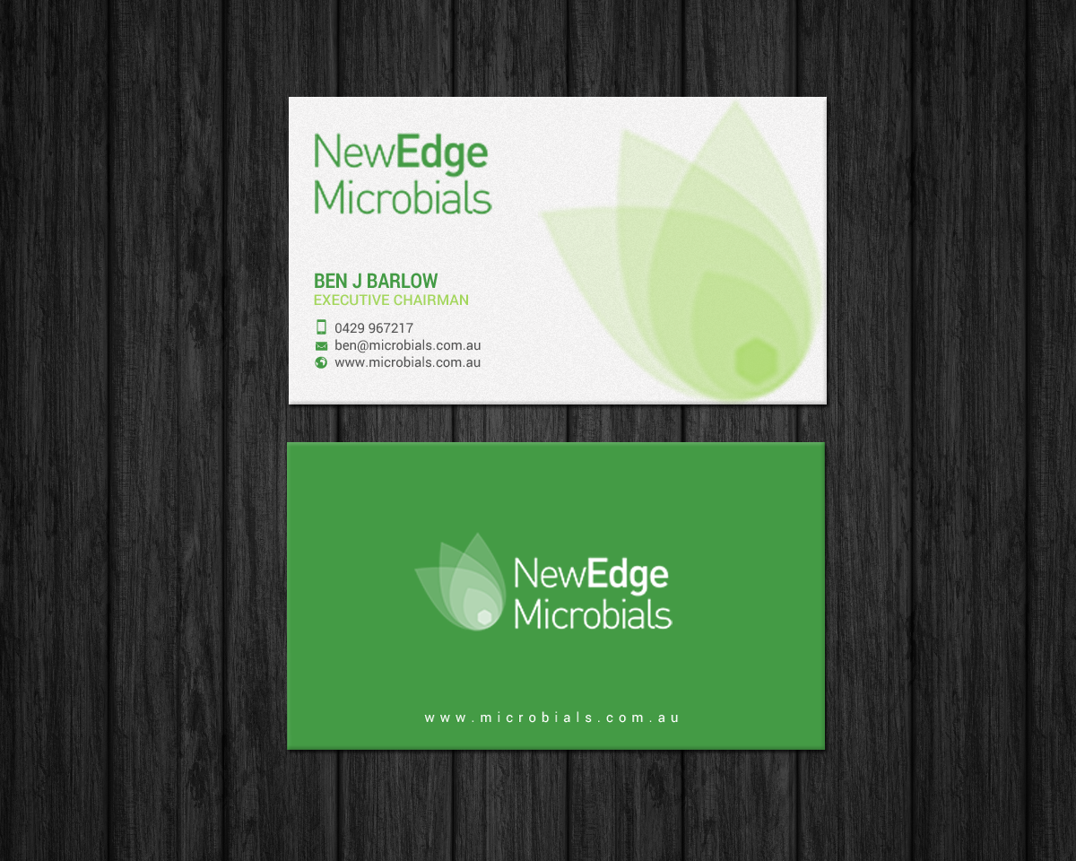 Business Card Design by chandrayaan.creative for New Edge Microbials | Design #18614065
