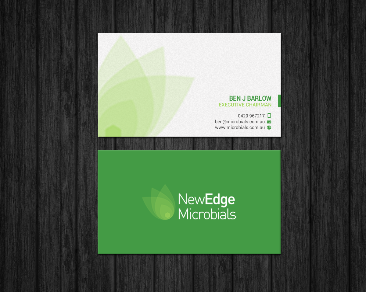 Business Card Design by chandrayaan.creative for New Edge Microbials | Design #18614117