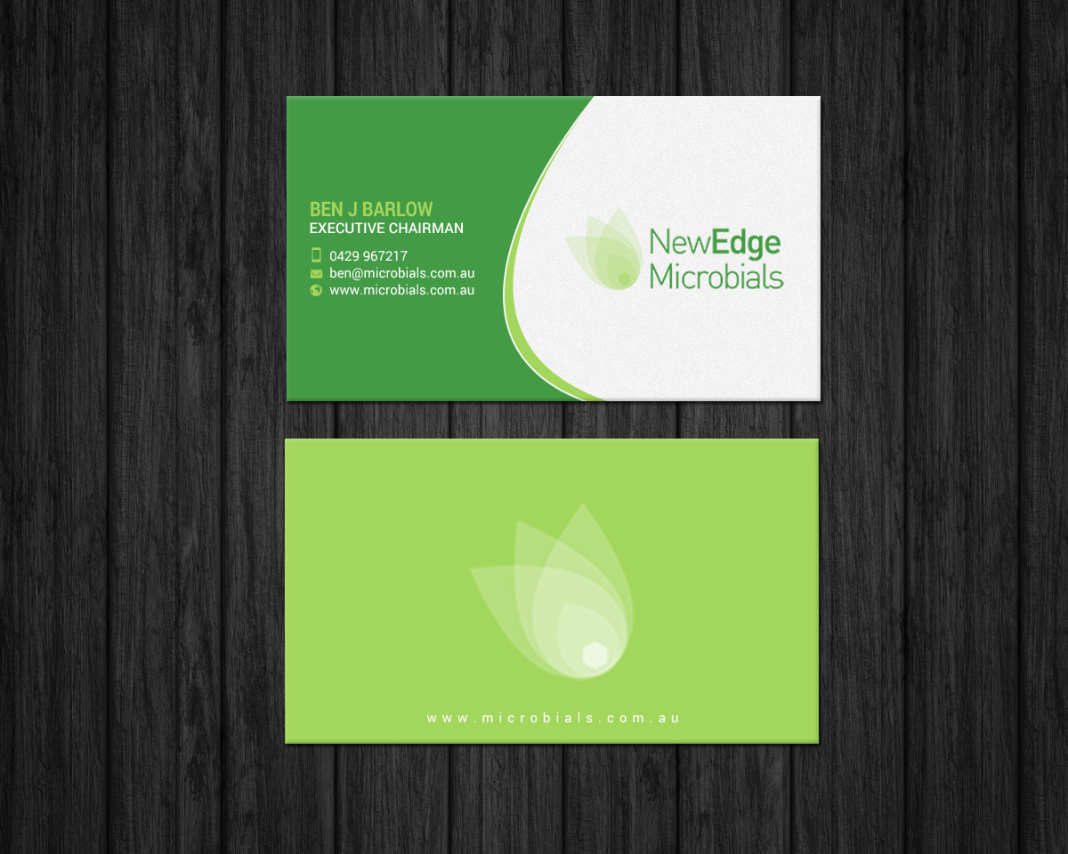 Business Card Design by chandrayaan.creative for New Edge Microbials | Design #18614147
