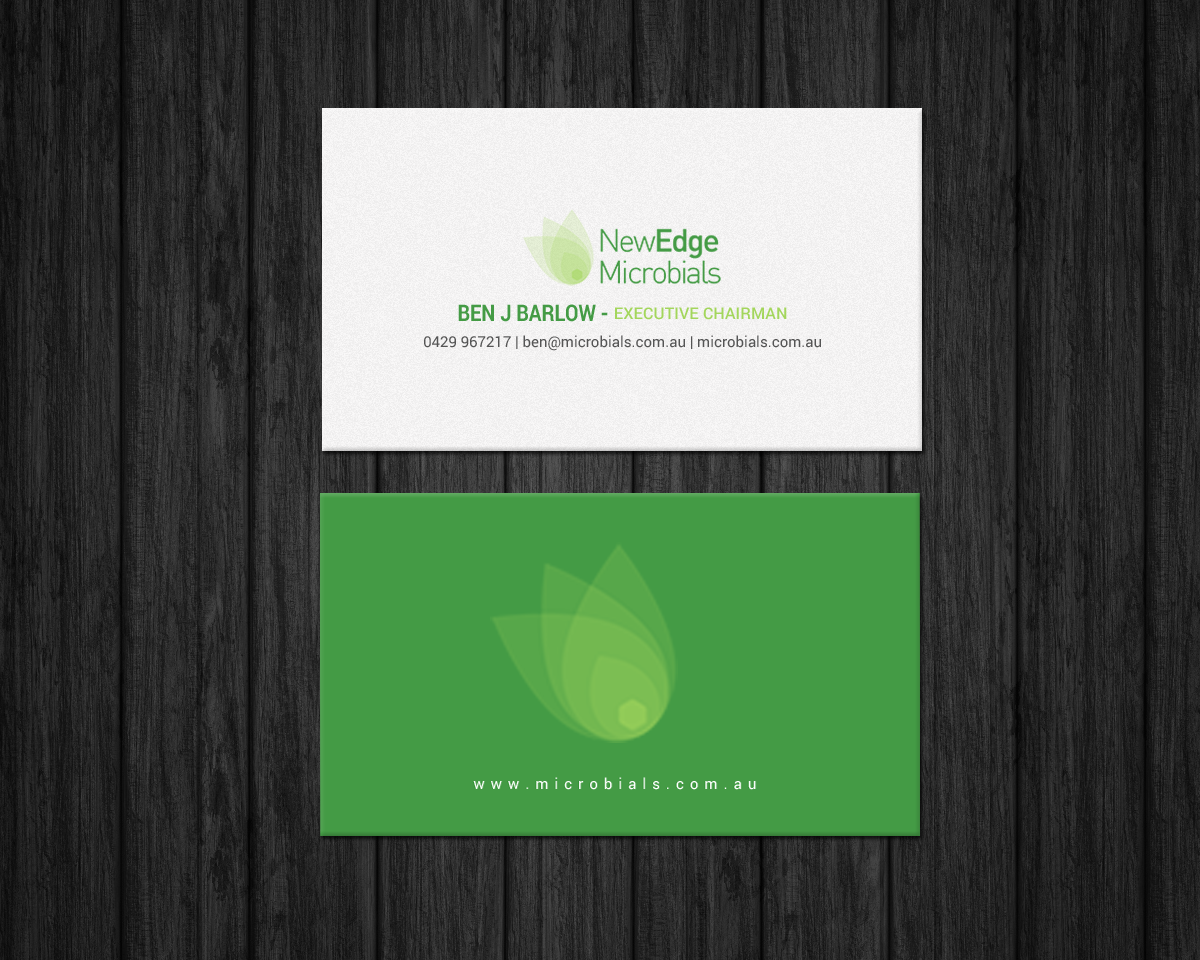 Business Card Design by chandrayaan.creative for New Edge Microbials | Design #18614150