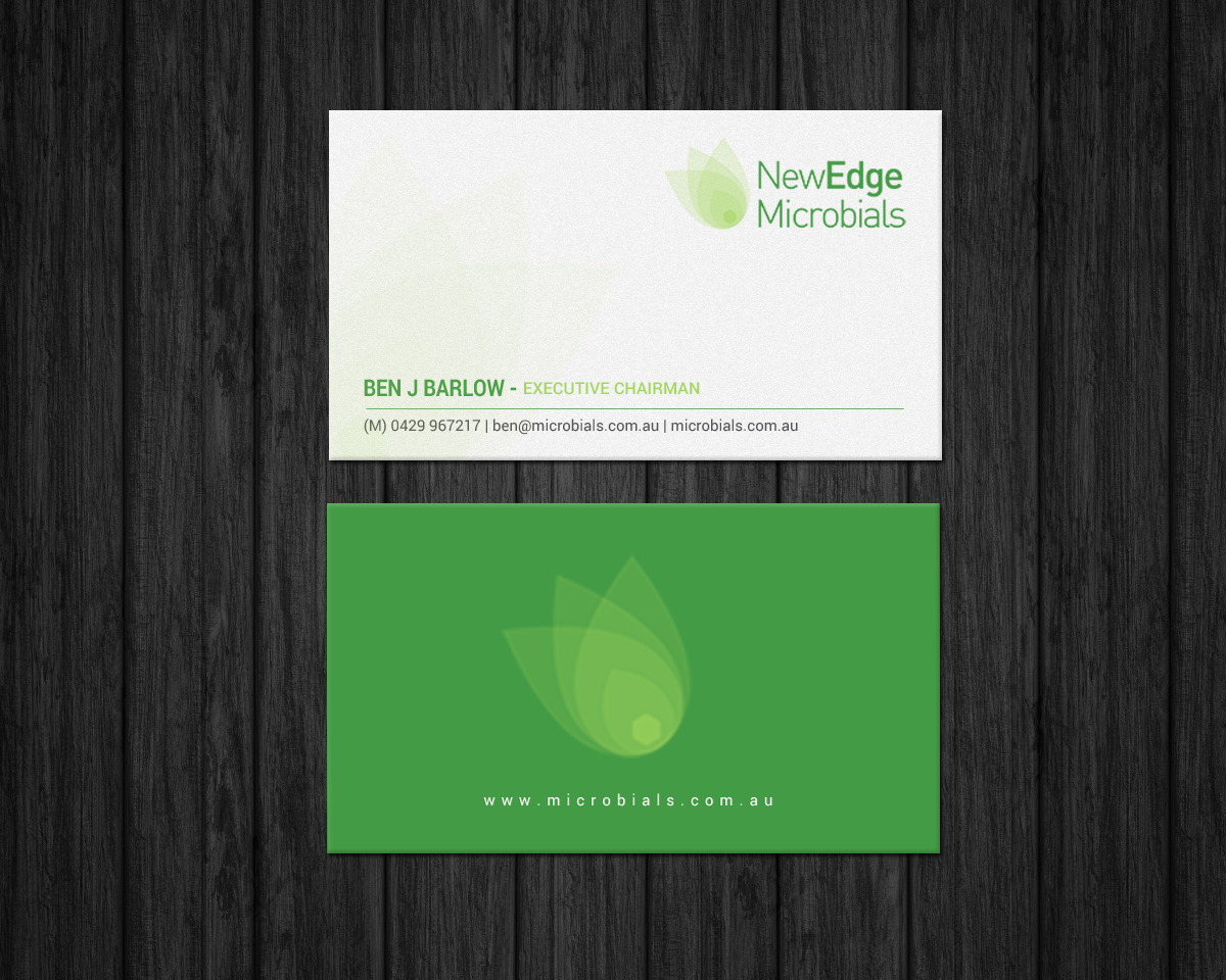 Business Card Design by chandrayaan.creative for New Edge Microbials | Design #18614152