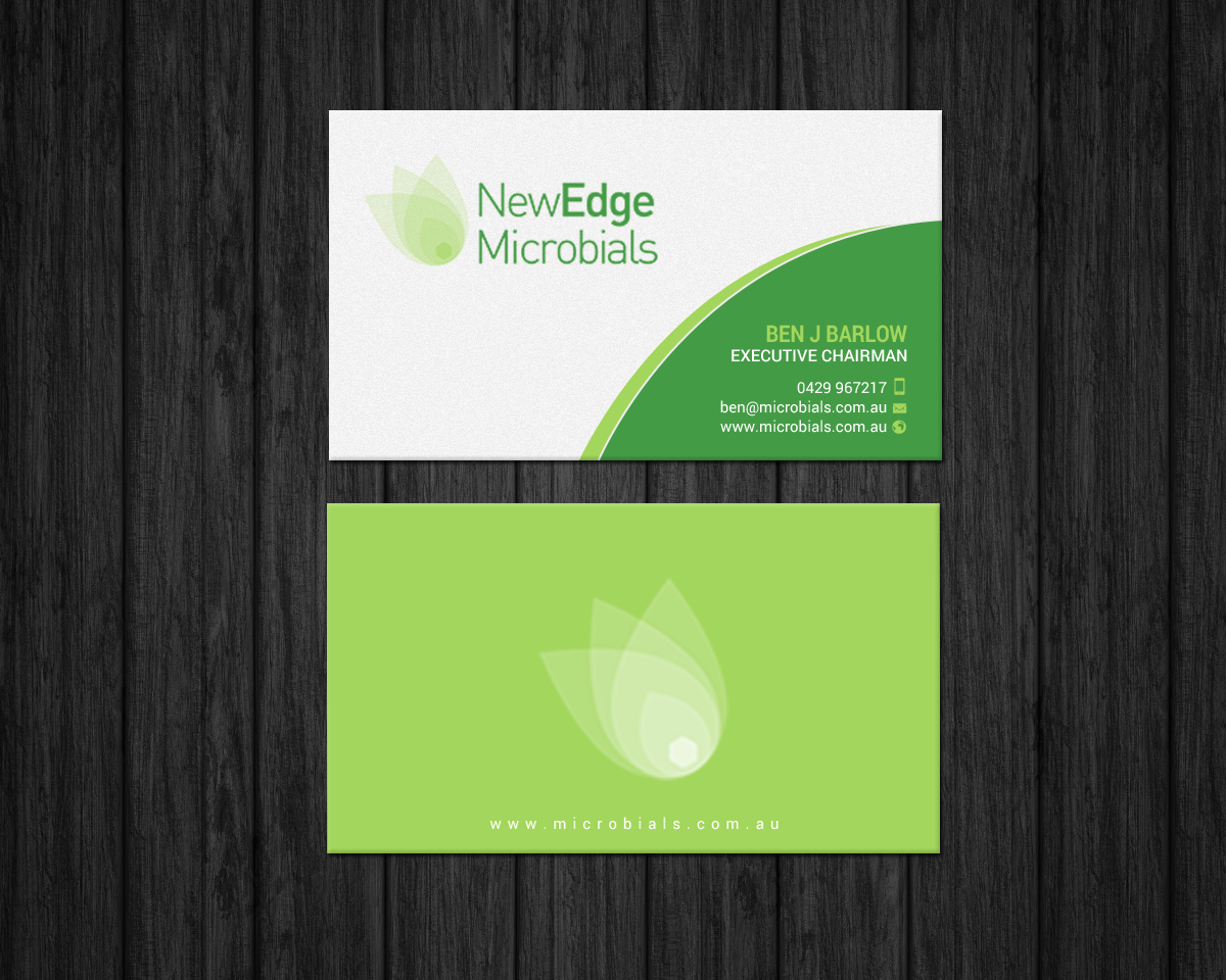 Business Card Design by chandrayaan.creative for New Edge Microbials | Design #18614215