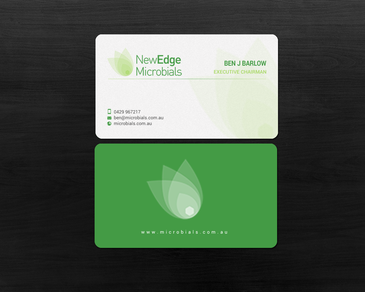 Business Card Design by chandrayaan.creative for New Edge Microbials | Design #18615461