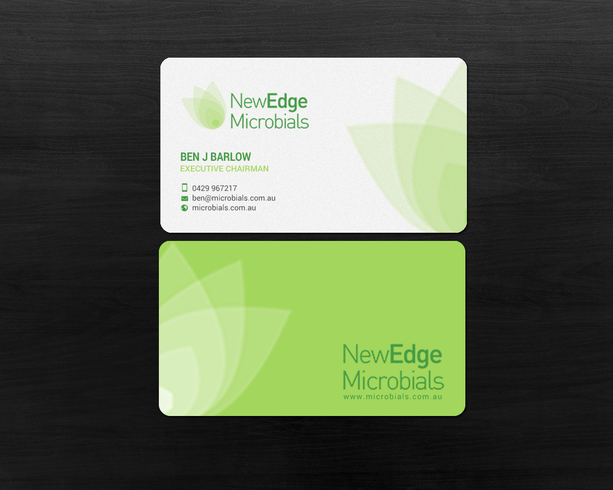 Business Card Design by chandrayaan.creative for New Edge Microbials | Design #18615464