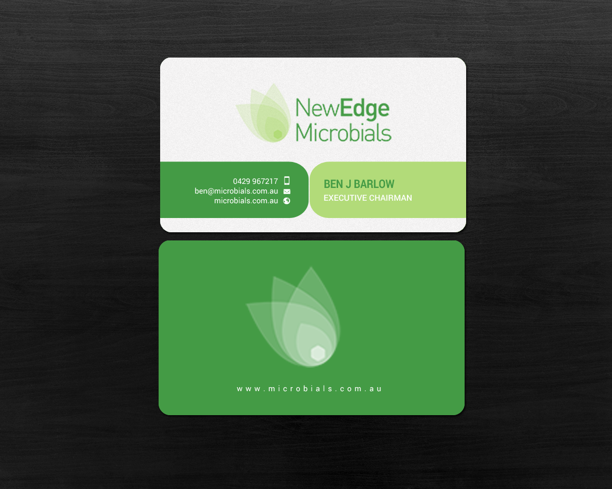 Business Card Design by chandrayaan.creative for New Edge Microbials | Design #18615573