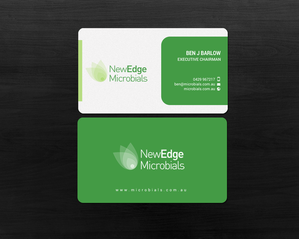 Business Card Design by chandrayaan.creative for New Edge Microbials | Design #18615577