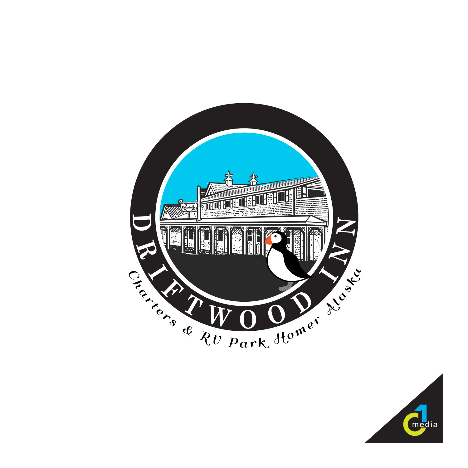 Logo Design by C1 Media for Driftwood Inn & RV Park | Design #18678646