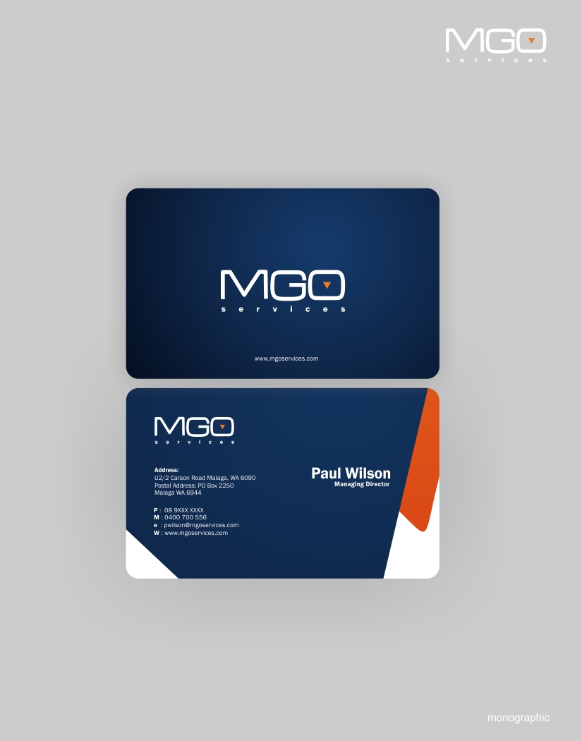 Business Card Design by monographic for this project | Design #661293