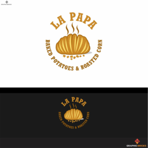 La Papa: Baked Potatoes & Roasted Corn | Diseño de Logo por Graphic Bricks