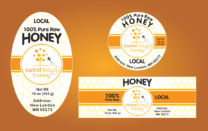 Honey Bottle Labels for Honey Business | Label Design by Maestroto