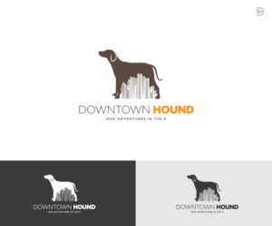 Logo Design by D_Mantra for Downtown Hound | Design #18721073
