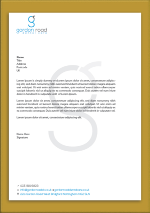 Briefkopf-Design von UrbainFX für Gordon Road Dental Care | Design: #18660162