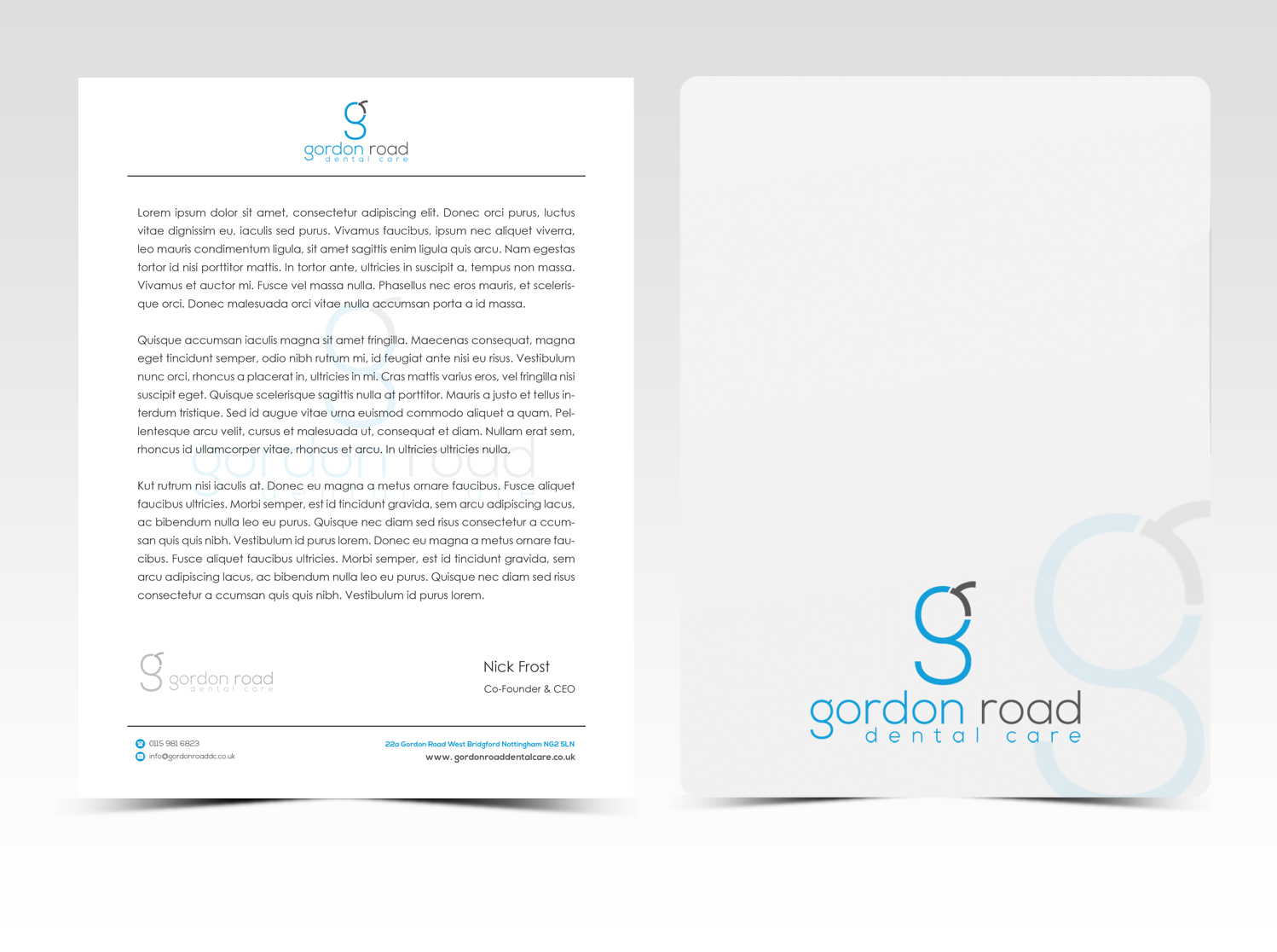 Diseño de Membrete por Pointless Pixels India para Gordon Road Dental Care | Diseño #18631018