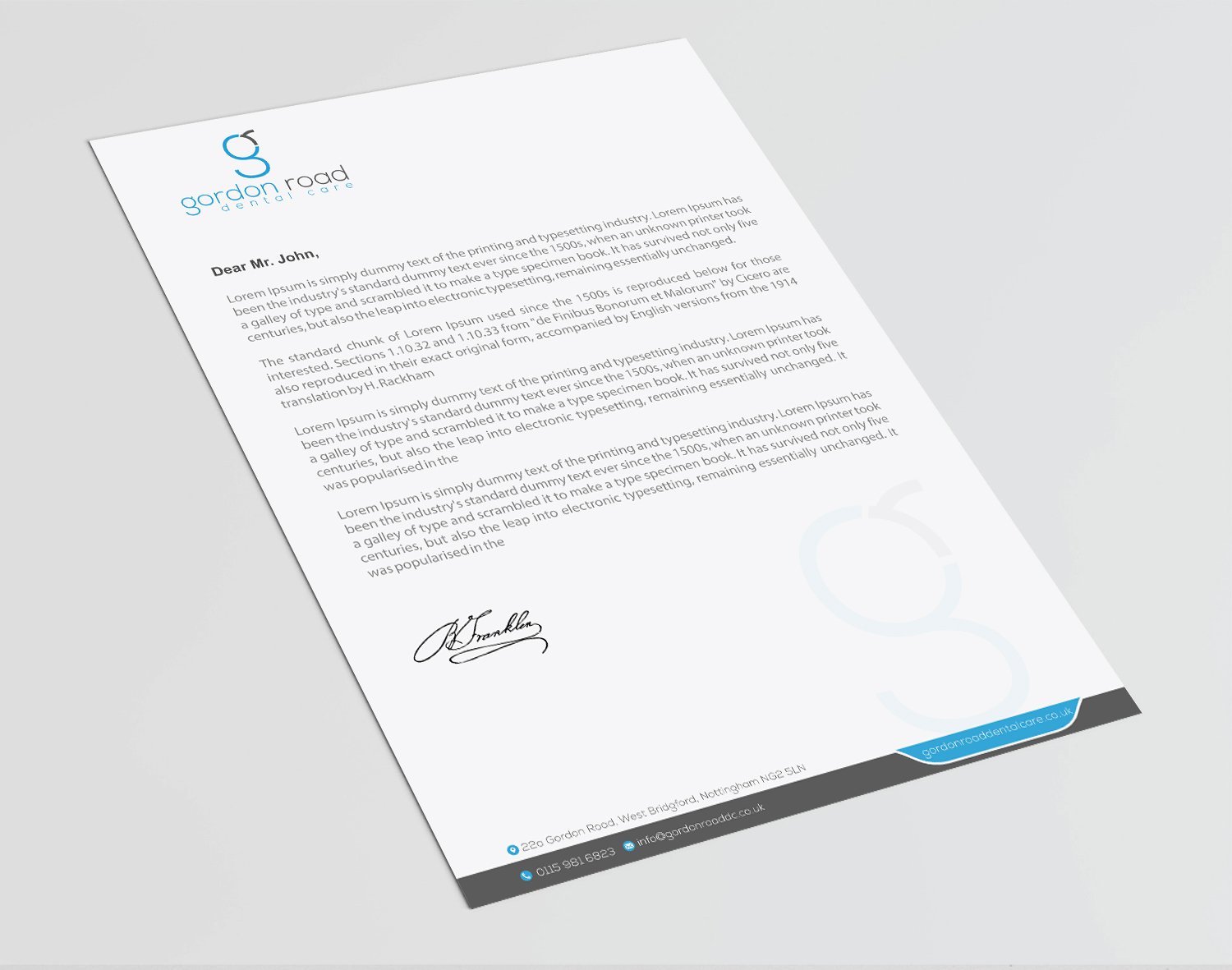 Design En-Tête par Infinitive Technology pour Gordon Road Dental Care | Design #18618104