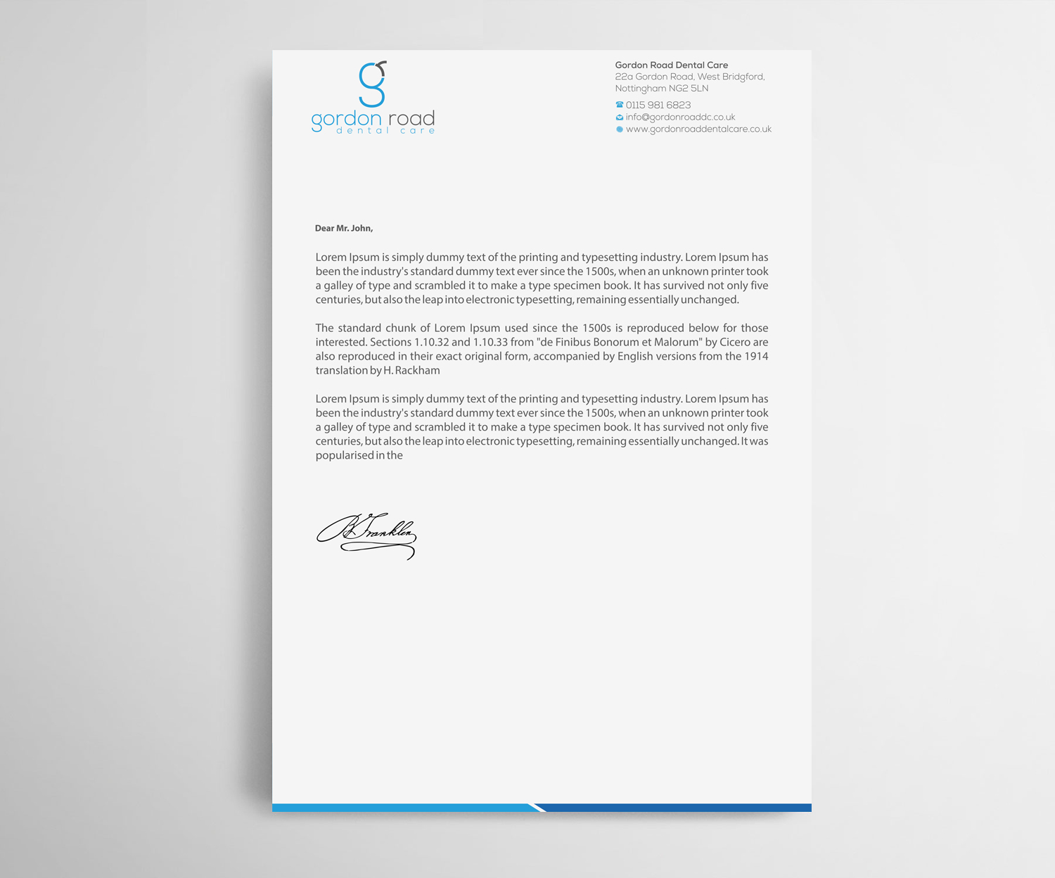 Design En-Tête par Infinitive Technology pour Gordon Road Dental Care | Design #18648064