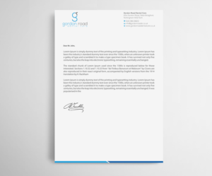 Letterhead Design by Infinitive Technology for Gordon Road Dental Care | Design: #18648064