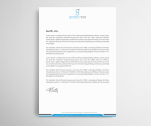 Letterhead Design by Infinitive Technology for Gordon Road Dental Care | Design: #18648539
