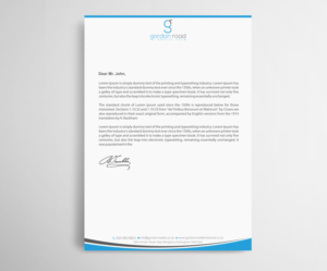 Letterhead Design by Infinitive Technology for Gordon Road Dental Care | Design: #18648540