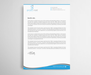 Letterhead Design by Infinitive Technology for Gordon Road Dental Care | Design: #18648542