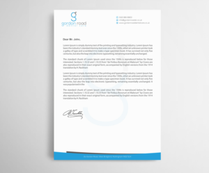Letterhead Design by Infinitive Technology for Gordon Road Dental Care | Design: #18648571