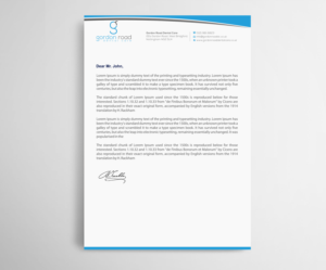 Letterhead Design by Infinitive Technology for Gordon Road Dental Care | Design: #18648572