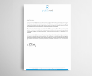 Letterhead Design by Infinitive Technology for Gordon Road Dental Care | Design: #18648583