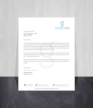Letterhead Design by Creations Box 2015 for Gordon Road Dental Care | Design: #18627909