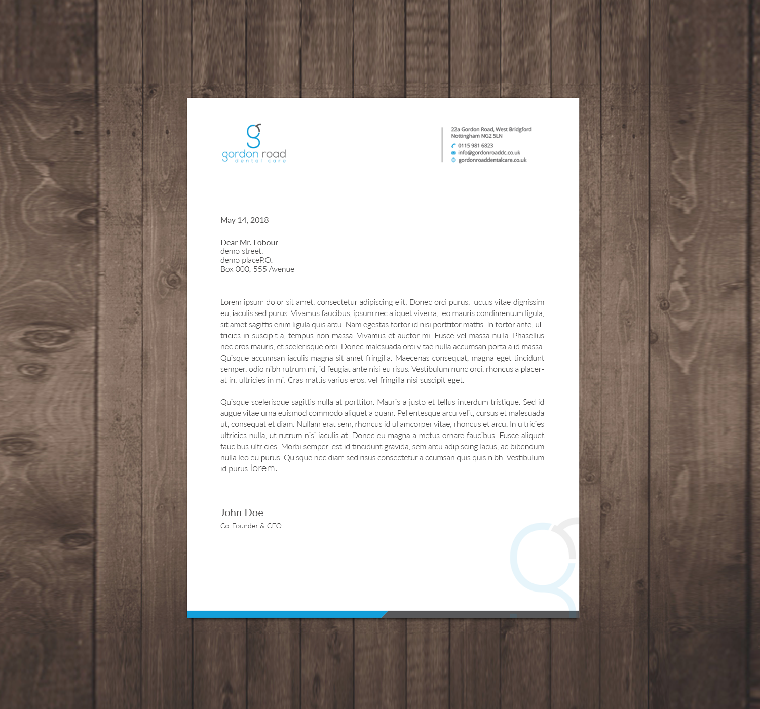 Design En-Tête par Right_D pour Gordon Road Dental Care | Design #18640823