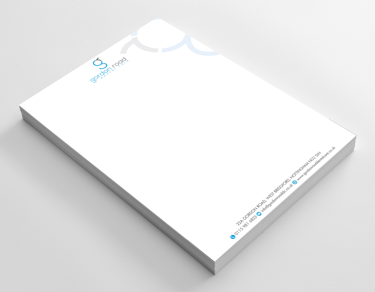 Letterhead Design by alpesh9520 for Gordon Road Dental Care | Design #18631796