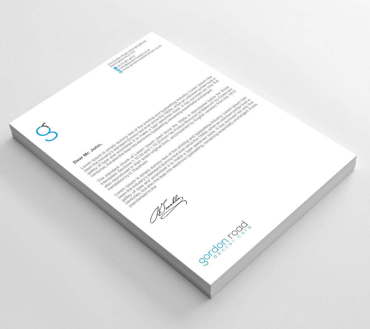 Briefkopf-Design von alpesh9520 für Gordon Road Dental Care | Design #18633641