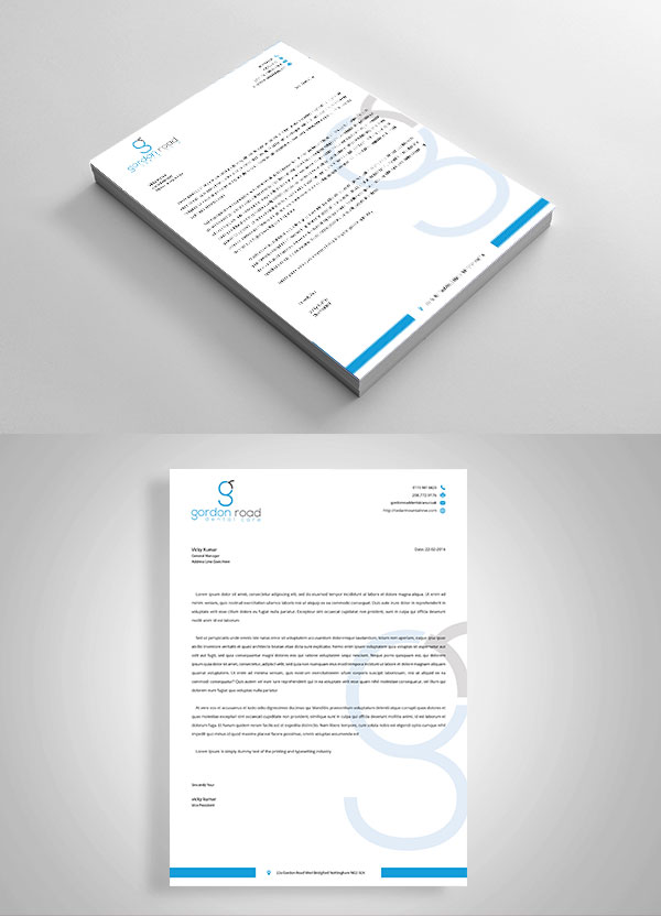 Letterhead Design by Bhushan jha for Gordon Road Dental Care | Design #18645537
